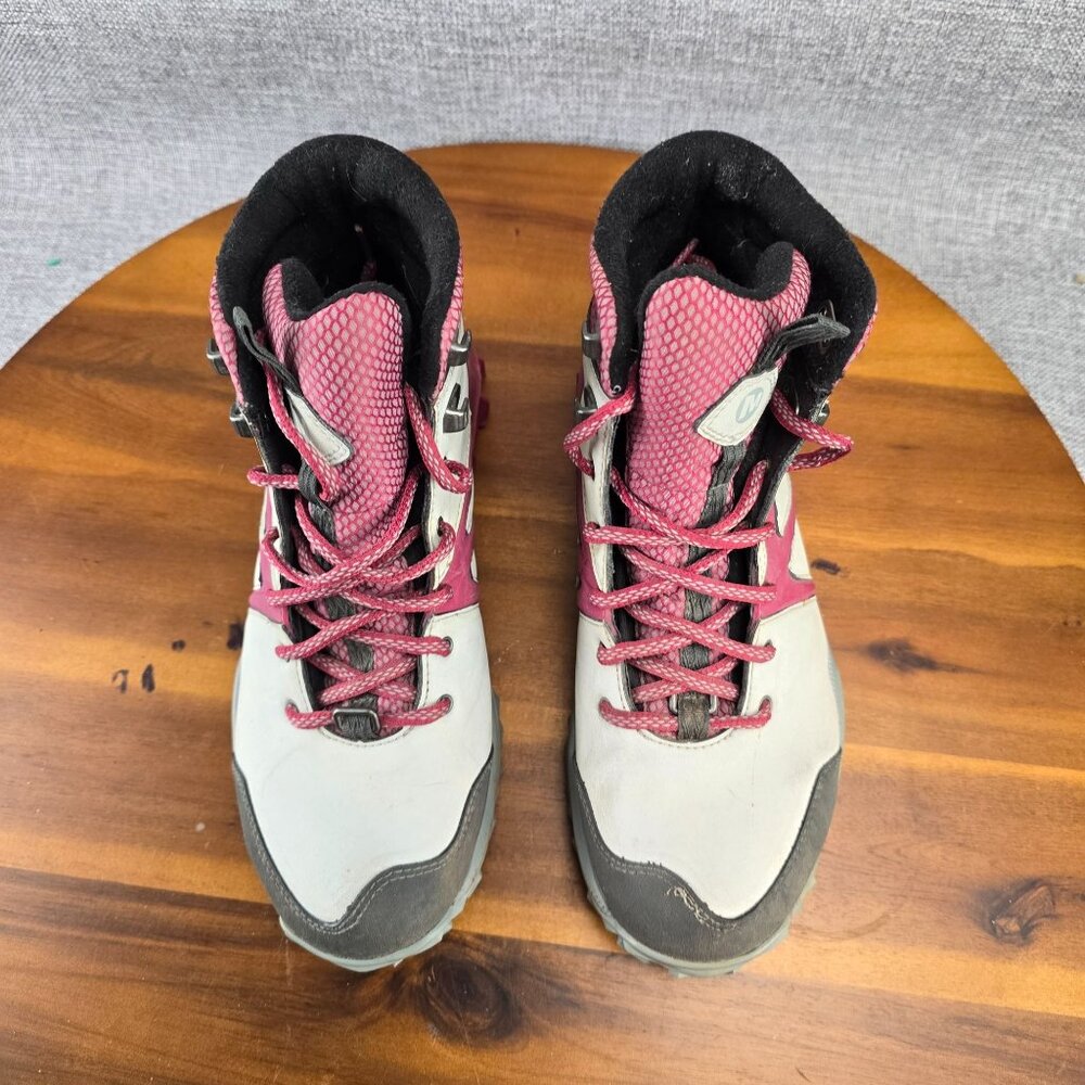 Merrell Womens Performance Hiking Bootsgret red Size 7 Ash - Picture 3 of 15